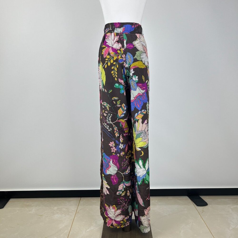 NWOT Johnny Was Workshop Arabella Silk Printed Lounge Pants Pull on Boho Chic S - Picture 6 of 10